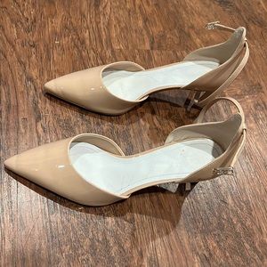 Franco Sarto Nude pumps with ankle strap